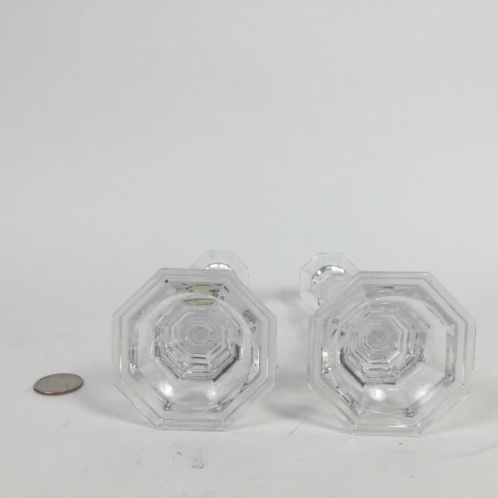 Pair Of Wedgwood Crystal Candlesticks [Photo 7]