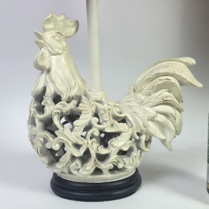 Pair Of Rooster Table Lamps [Photo 3]
