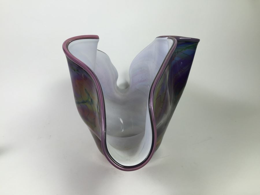 Large Art Glass Bowl Sculpture [Photo 2]