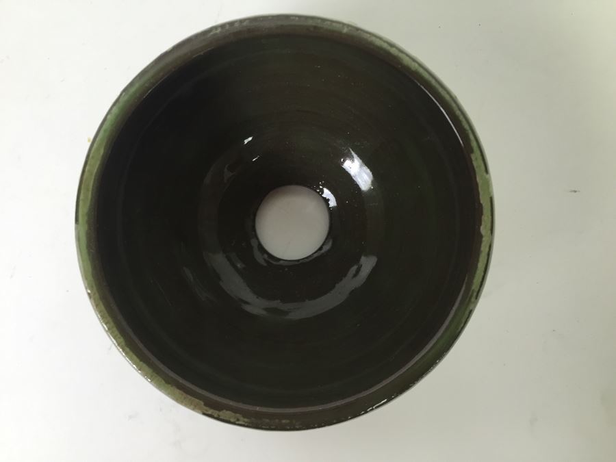 Set Of (2) Signed Pottery Vases And (1) Planter Pot [Photo 10]