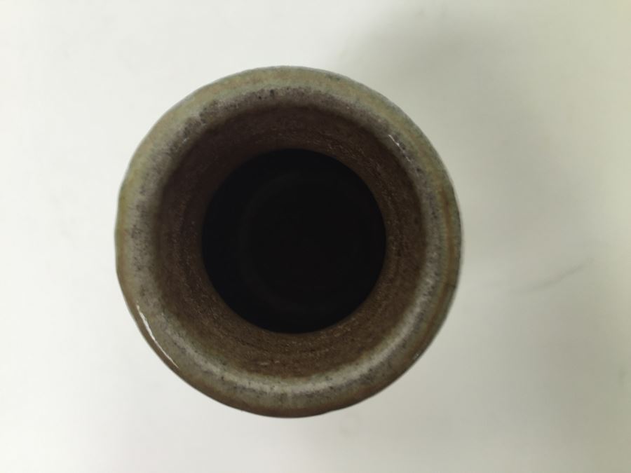 Set Of (2) Signed Pottery Vases And (1) Planter Pot [Photo 4]