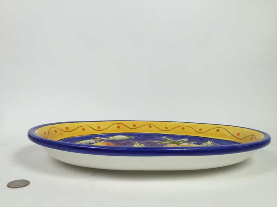 Pair Of Oval Platters One Is Eastern China 24K Gold [Photo 4]