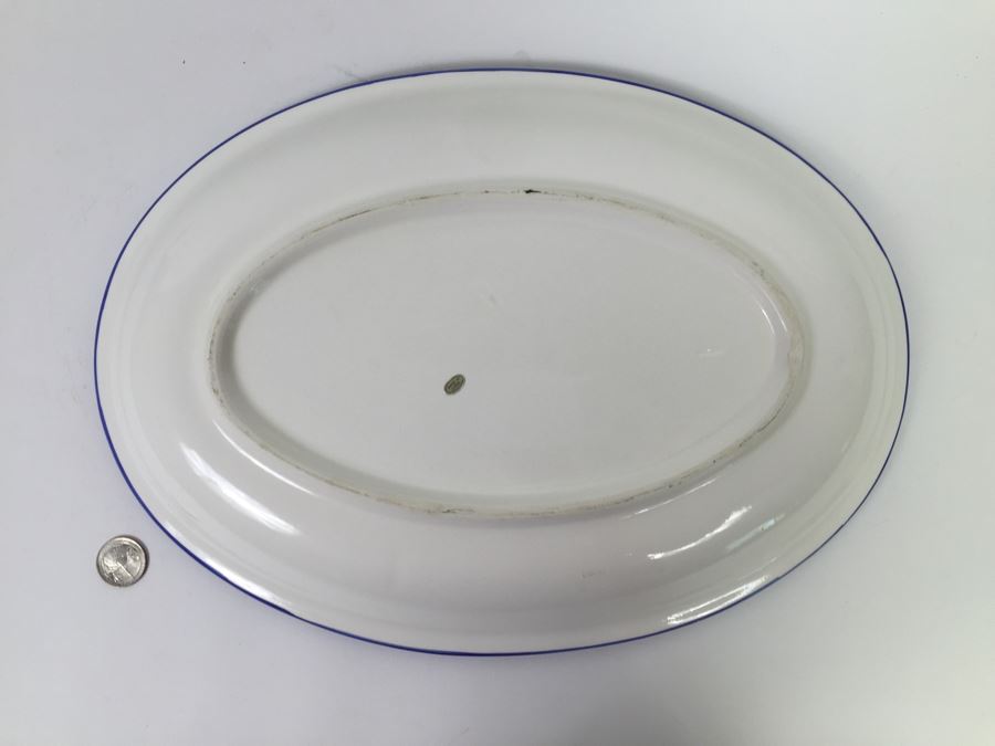 Pair Of Oval Platters One Is Eastern China 24K Gold [Photo 3]