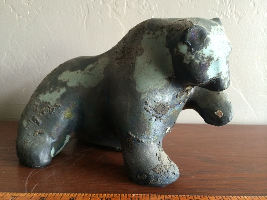 Alaskan Pottery Bear - Signed on Bottom