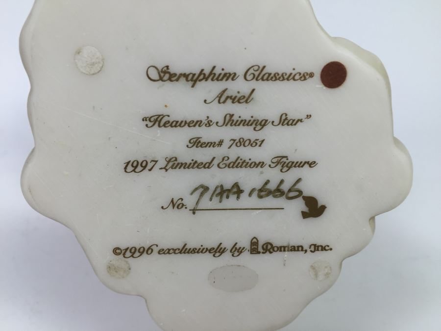 Seraphin Classics Angel Ariel 'Heaven's Shining Star' Limited Edition With Box Roman, Inc [Photo 6]