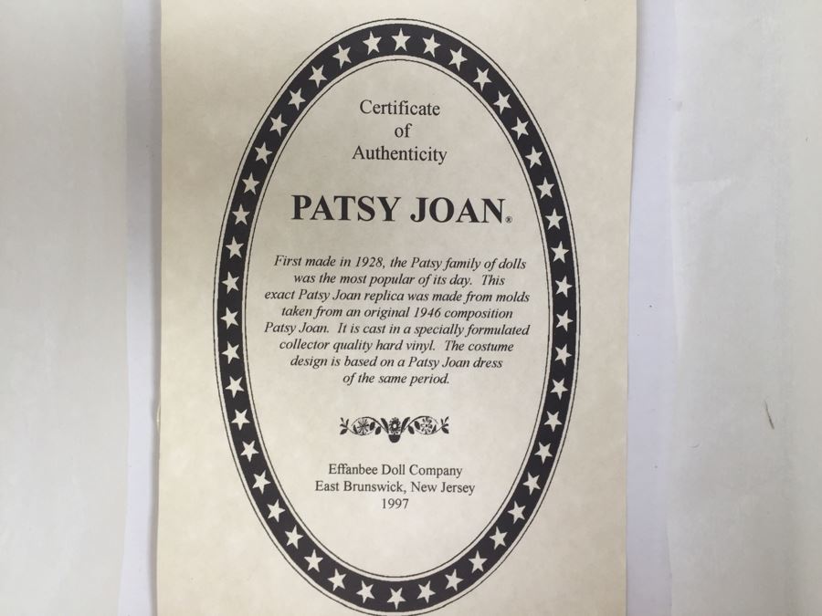 Vintage 1997 Effanbee Doll Co 'Patsy Joan' Doll With Box [Photo 6]