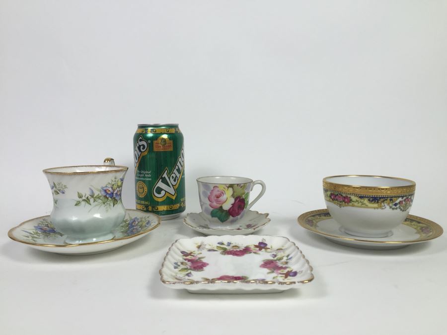 Various China Cups And Saucers Including Limoges France