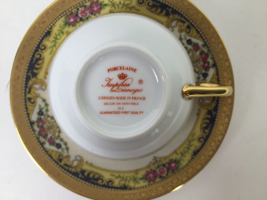 Various China Cups And Saucers Including Limoges France [Photo 18]