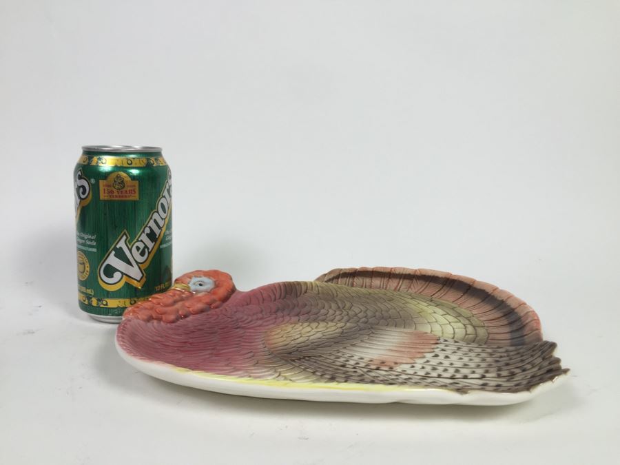 Large Turkey Platter Plate Otagiri Japan And Various Turkey Related Items Thanksgiving [Photo 5]