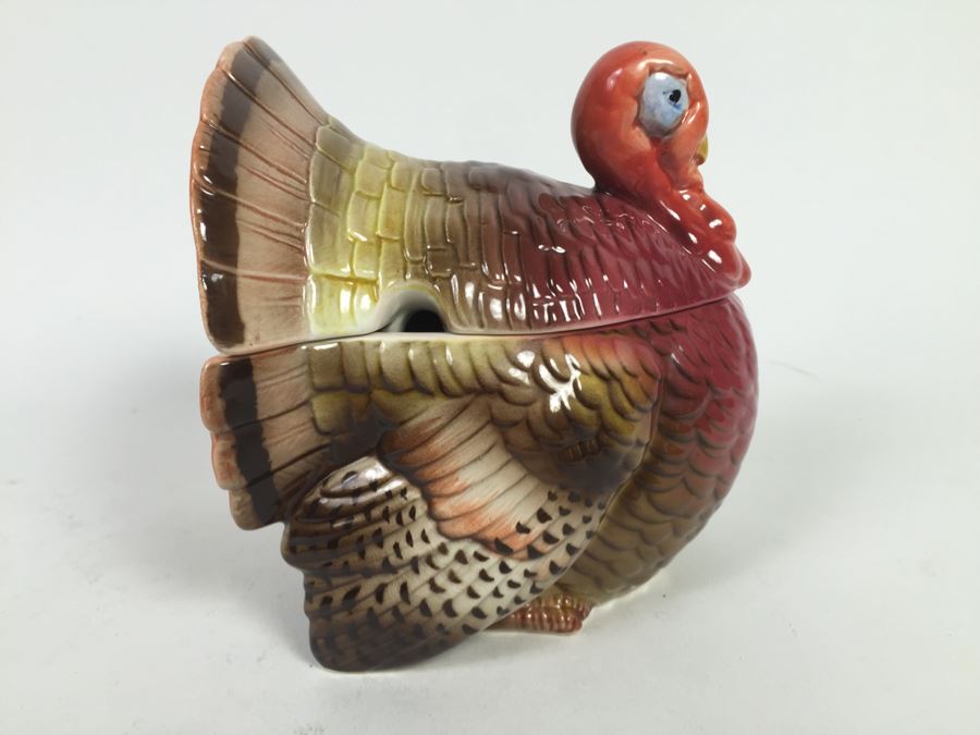 Large Turkey Platter Plate Otagiri Japan And Various Turkey Related Items Thanksgiving [Photo 14]