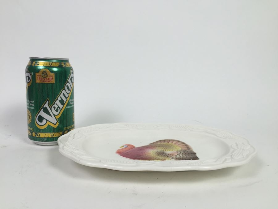 Large Turkey Platter Plate Otagiri Japan And Various Turkey Related Items Thanksgiving [Photo 8]