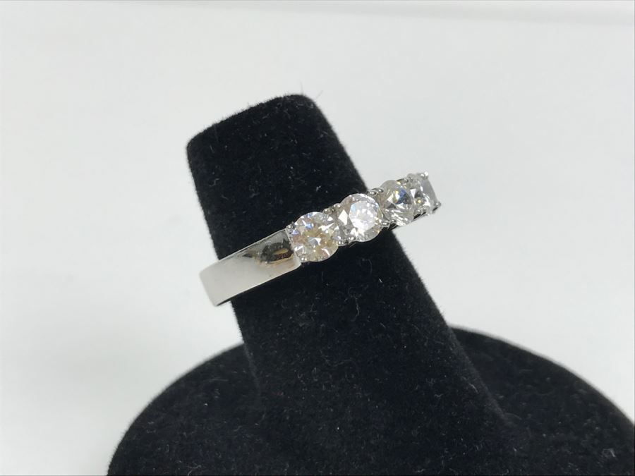 Sterling Silver CZ Ring 4g Size 5 1/4 [Photo 6]