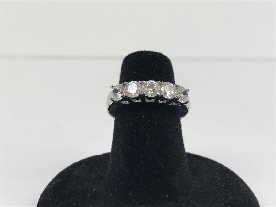 Sterling Silver CZ Ring 4g Size 5 1/4 [Photo 4]