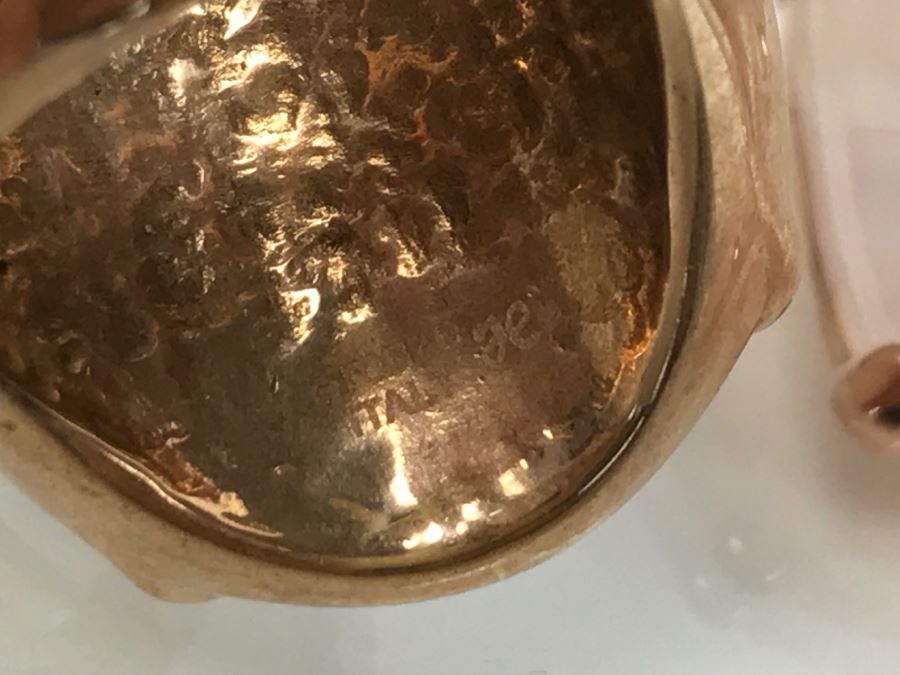 (3) Bronze Milor Italy Rings And Pair Of Earrings (2) Matching Rings Size 8 1/2 (1) Ring Size 9 1/4 [Photo 11]