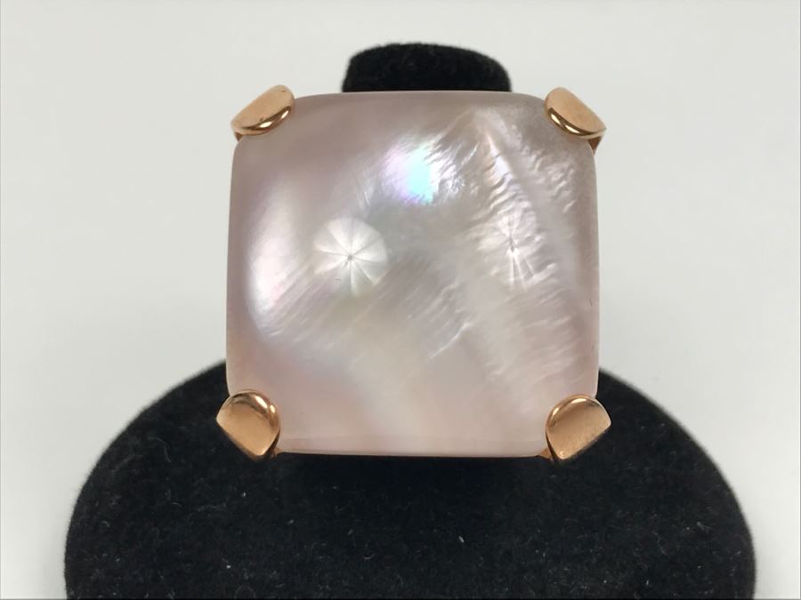 (3) Bronze Milor Italy Rings And Pair Of Earrings (2) Matching Rings Size 8 1/2 (1) Ring Size 9 1/4 [Photo 27]