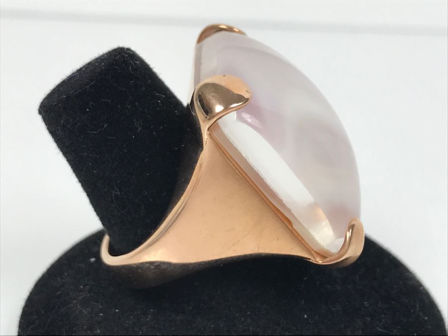 (3) Bronze Milor Italy Rings And Pair Of Earrings (2) Matching Rings Size 8 1/2 (1) Ring Size 9 1/4 [Photo 28]