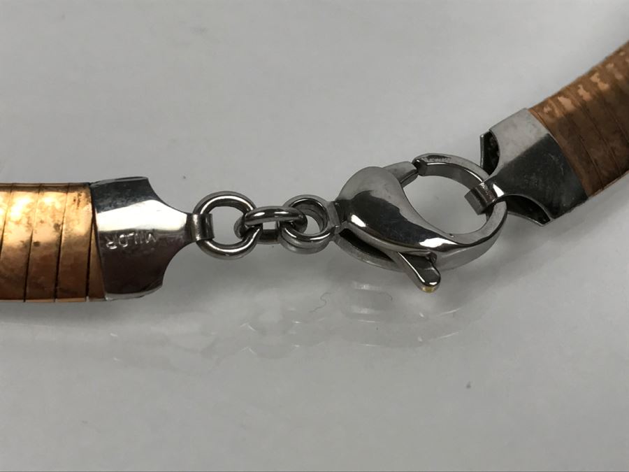 Milor Italy Copper Tone Stainless Steel Necklace [Photo 6]