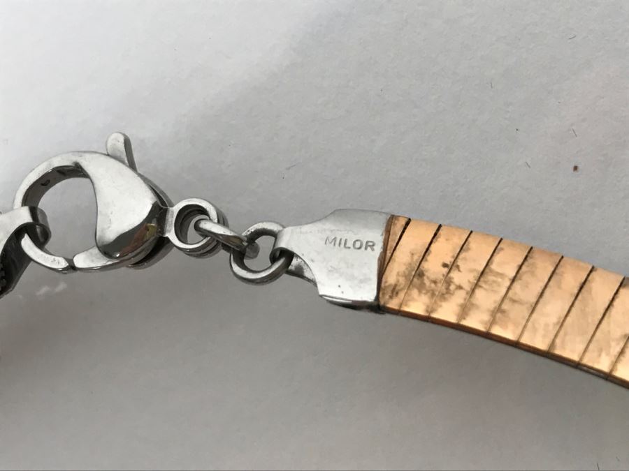 Milor Italy Copper Tone Stainless Steel Necklace [Photo 7]