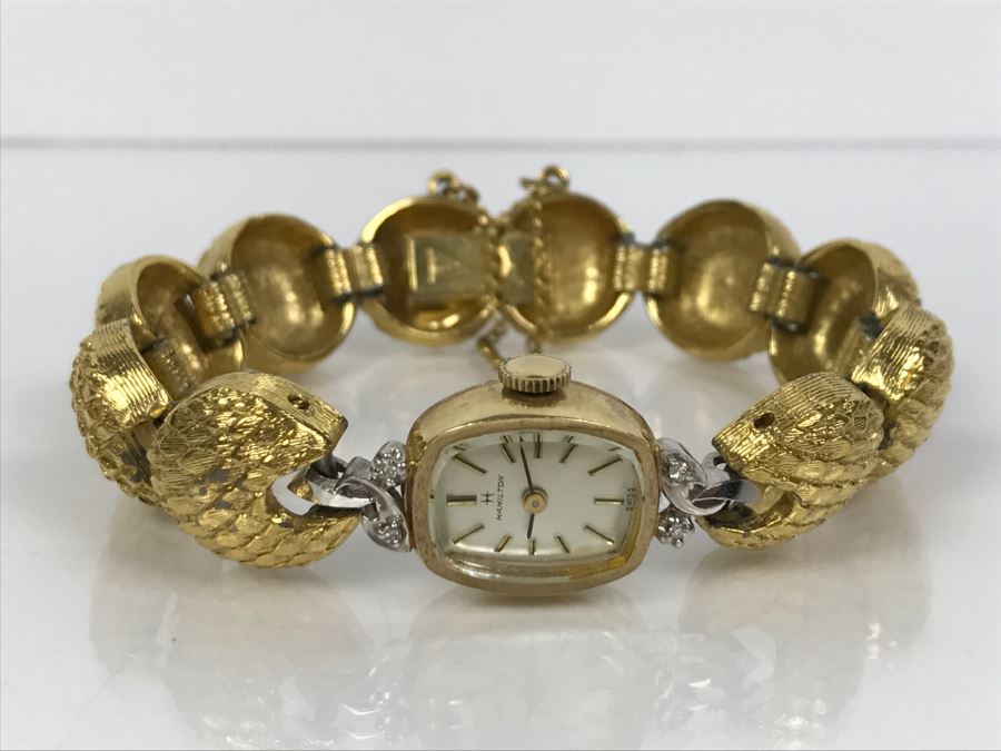 Ladies Vintage 10K Gold Hamilton Watch Watch Band Not Original [Photo 4]