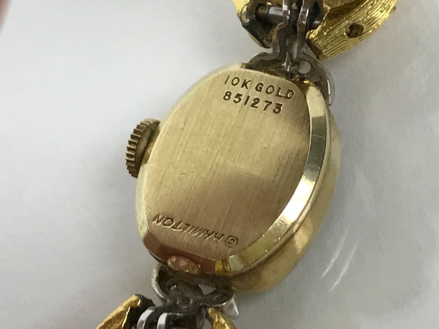 Ladies Vintage 10K Gold Hamilton Watch Watch Band Not Original [Photo 9]