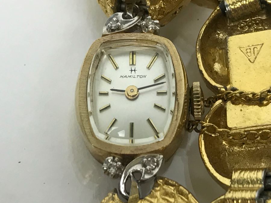 Ladies Vintage 10K Gold Hamilton Watch Watch Band Not Original