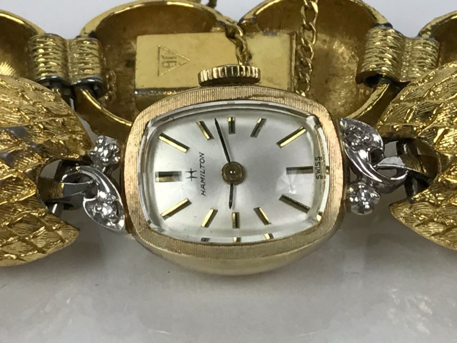 Ladies Vintage 10K Gold Hamilton Watch Watch Band Not Original [Photo 6]