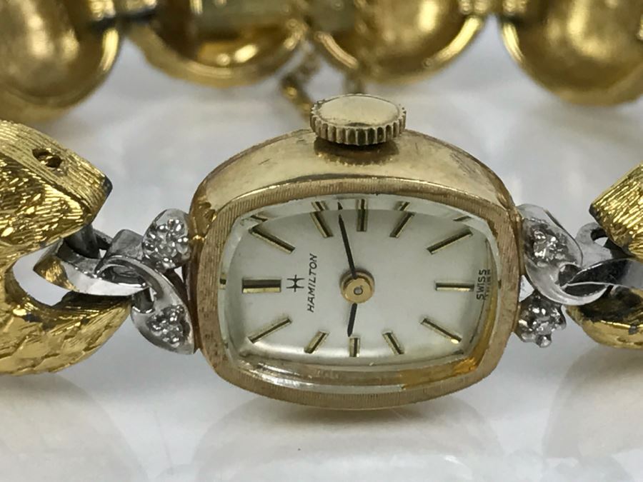 Ladies Vintage 10K Gold Hamilton Watch Watch Band Not Original [Photo 5]