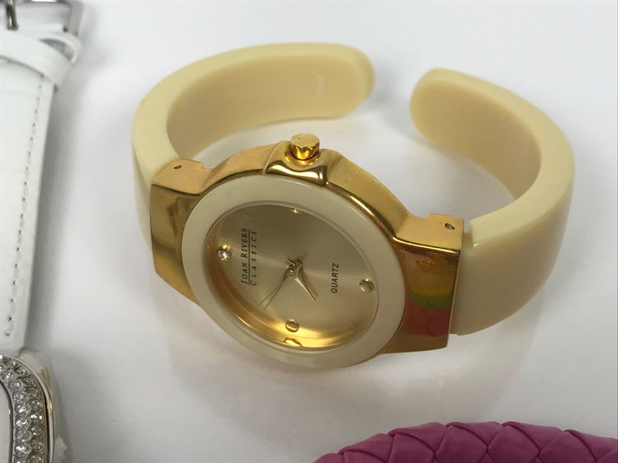 Pair Of Joan Rivers Watches And (3) Bangles [Photo 5]