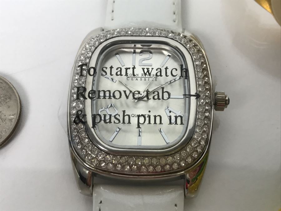 Pair Of Joan Rivers Watches And (3) Bangles [Photo 3]