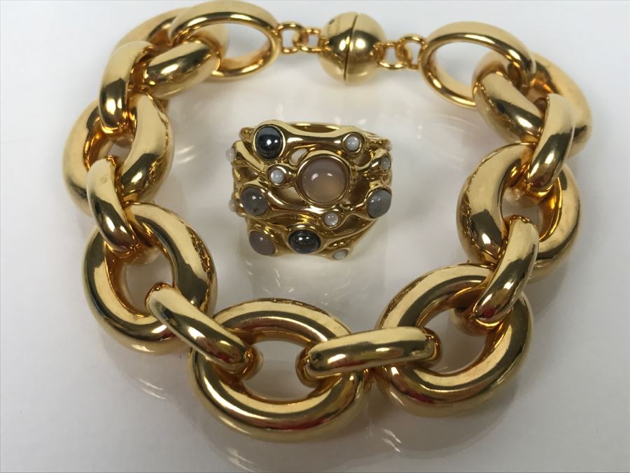 14K Gold Resin Core Ring And Bracelet [Photo 3]