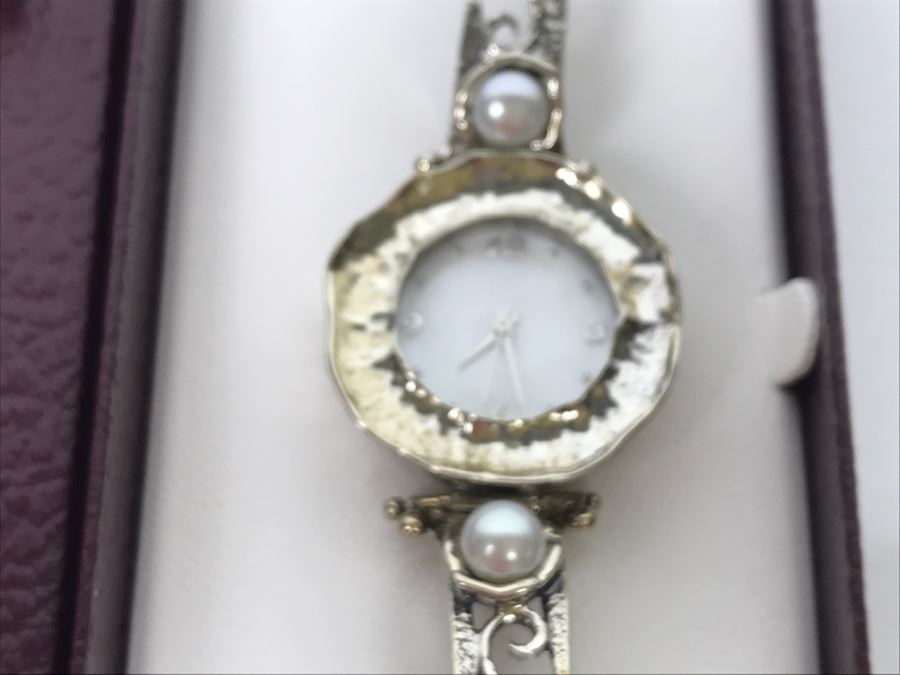 Or Paz Sterling Silver Jewelry Watch From Israel New In Box [Photo 4]