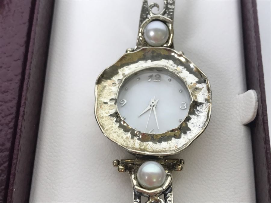 Or Paz Sterling Silver Jewelry Watch From Israel New In Box [Photo 7]
