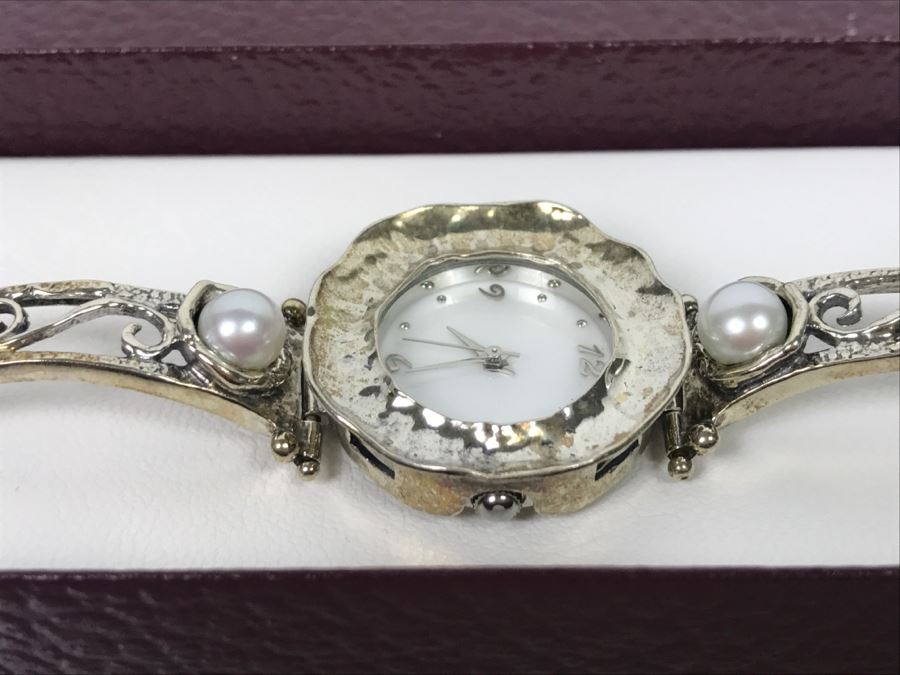 Or Paz Sterling Silver Jewelry Watch From Israel New In Box [Photo 15]