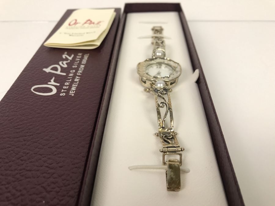 Or Paz Sterling Silver Jewelry Watch From Israel New In Box [Photo 6]