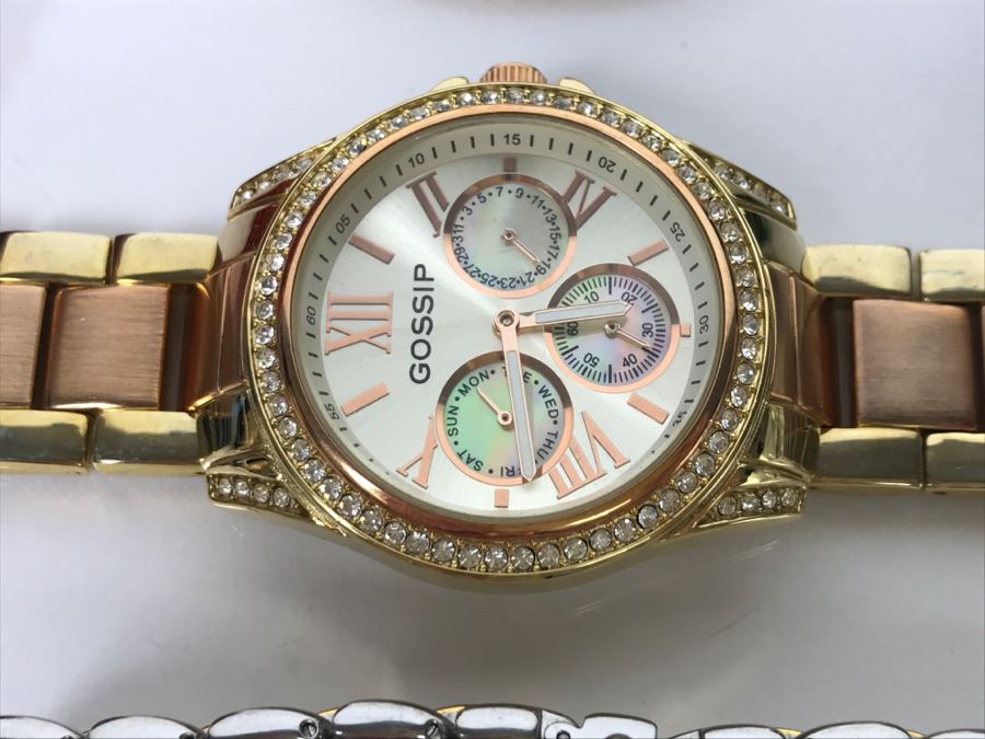 Jewelry Lot With Pair Of Watches, (3) Braceletes And Ring [Photo 6]