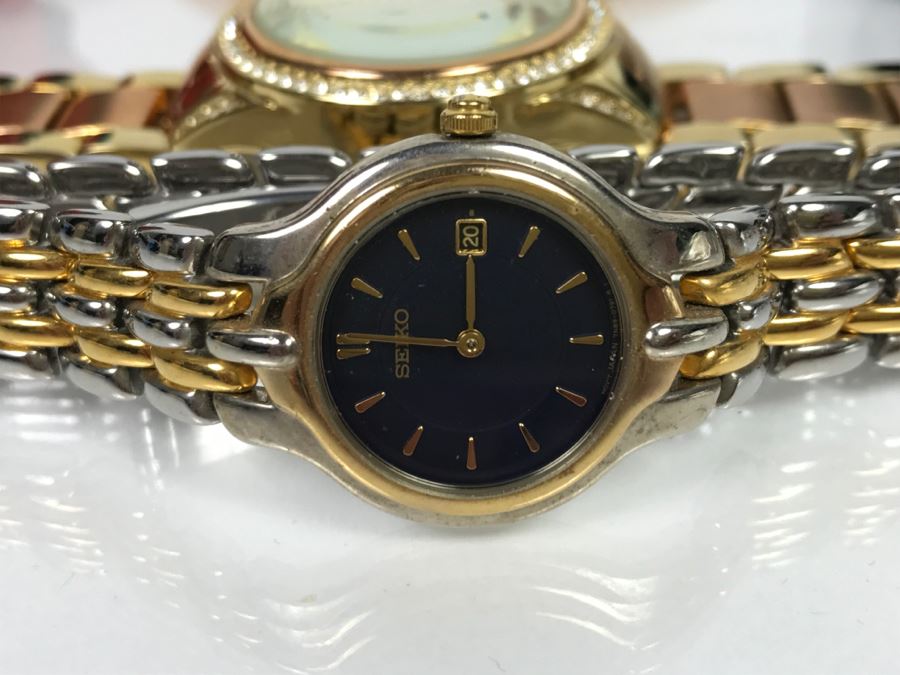 Jewelry Lot With Pair Of Watches, (3) Braceletes And Ring [Photo 5]