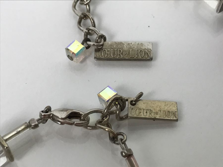 Coeur De Lion Multicolor Cubes And Crystals Necklace And Matching Bracelet [Photo 7]