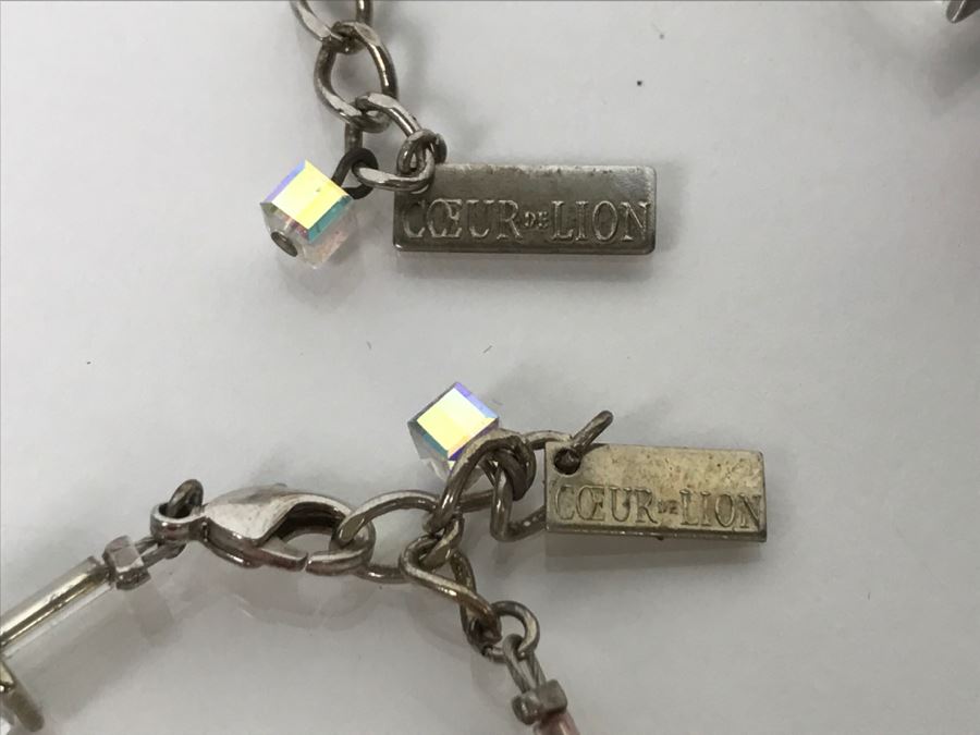 Coeur De Lion Multicolor Cubes And Crystals Necklace And Matching Bracelet [Photo 8]