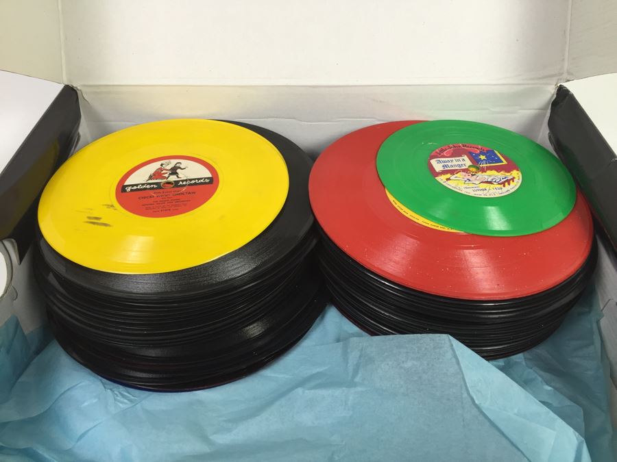 Vintage 45RPM Vinyl Record Collection With Kids Records And The Beatles Day Tripper [Photo 2]