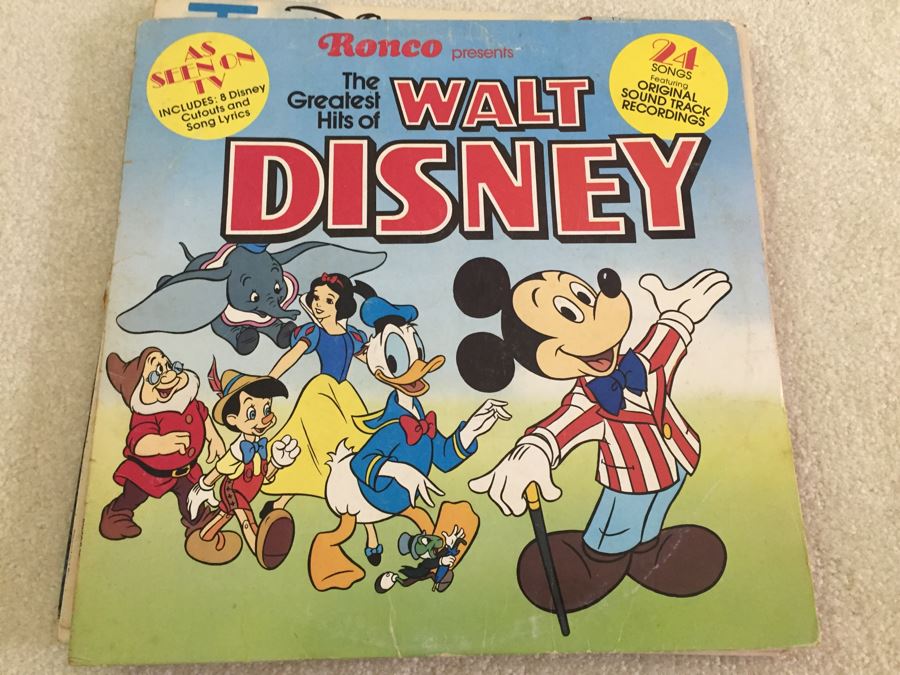 Kids Vinyl Record Collection With Disney, Sesame Disco, Mickey's 50th, The Muppets [Photo 6]