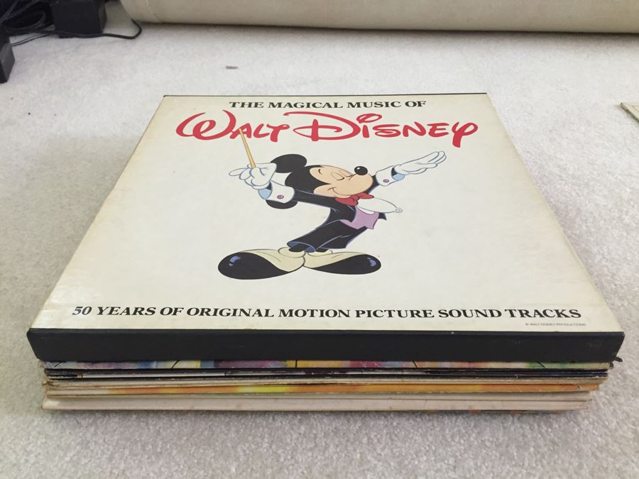 Kids Vinyl Record Collection With Disney, Sesame Disco, Mickey's 50th, The Muppets