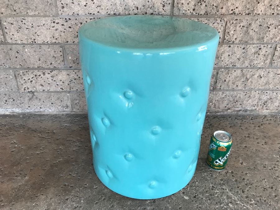 Ceramic Outdoor Garden Stool 17.5'H X 14'R [Photo 5]