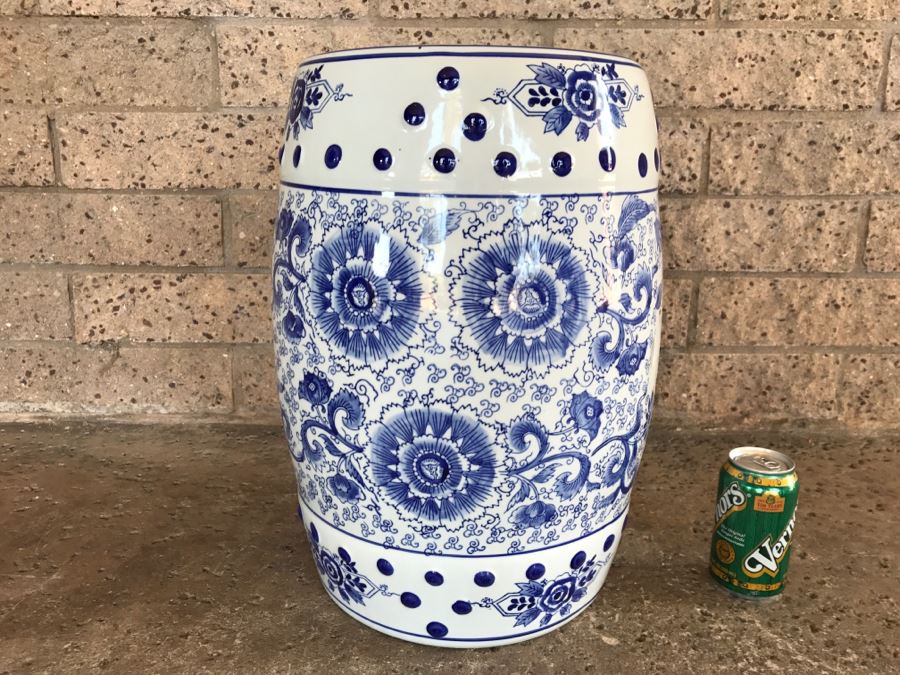 Ceramic Outdoor Garden Stool 18'H X 12'R [Photo 1]