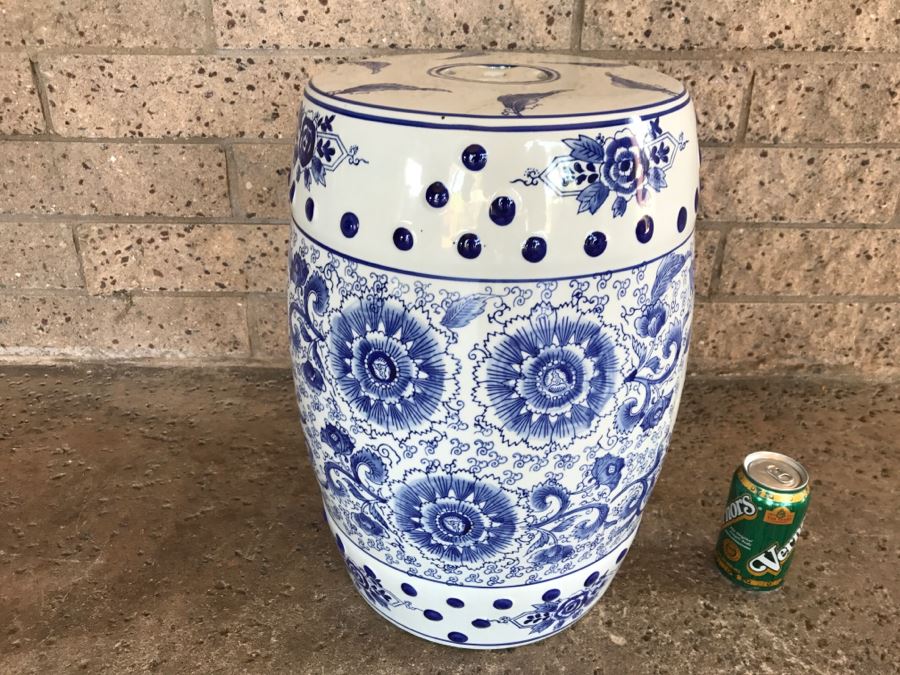 Ceramic Outdoor Garden Stool 18'H X 12'R [Photo 2]