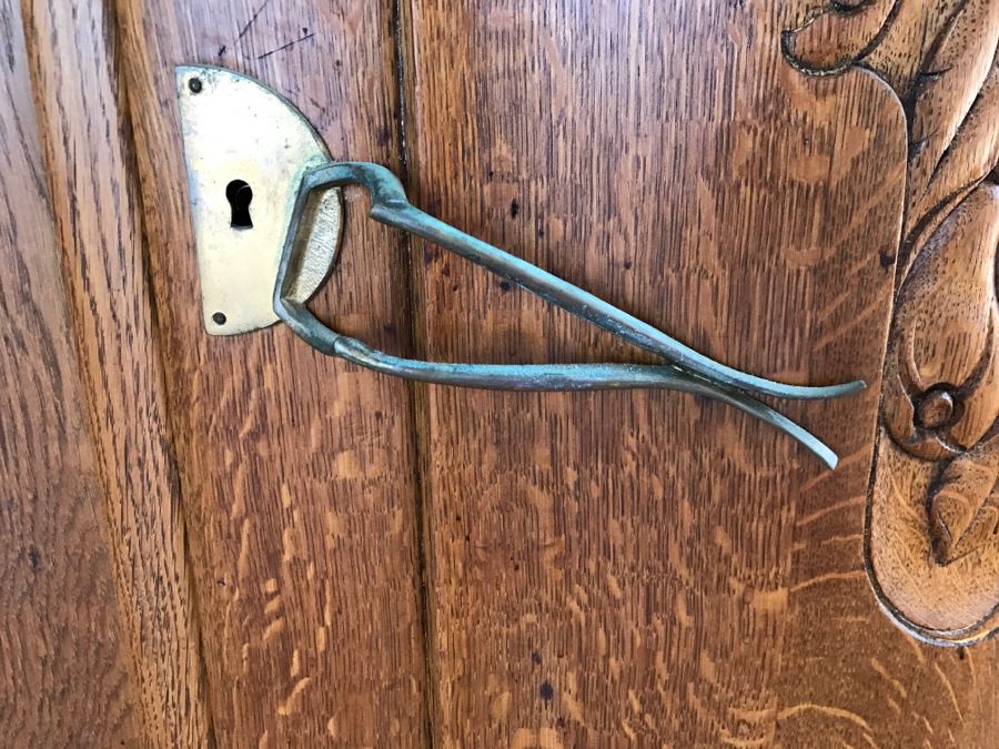 Stunning Dutch Colonial Dining Room Set With Nicely Carved Marble Top China Cabinet, Dining Table And (6) Chairs [Photo 19]