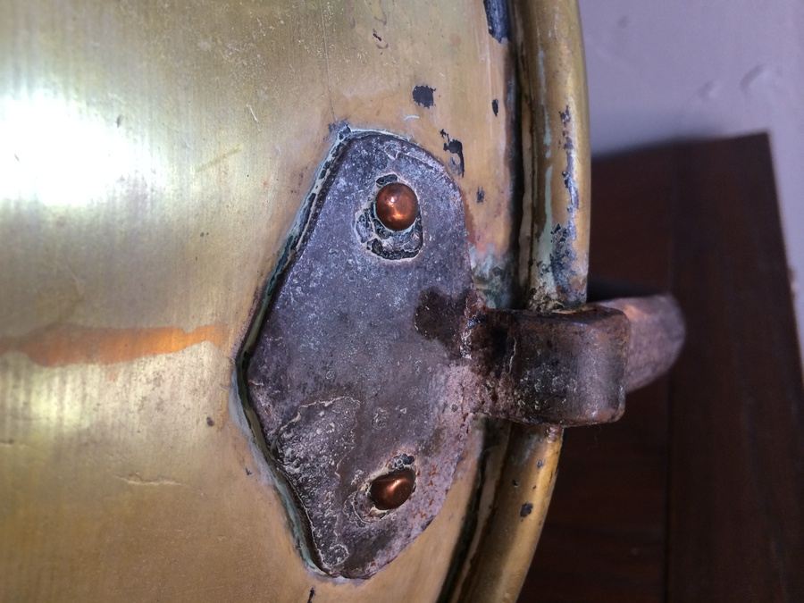 Large Brass Copper Pots with Handles [Photo 9]