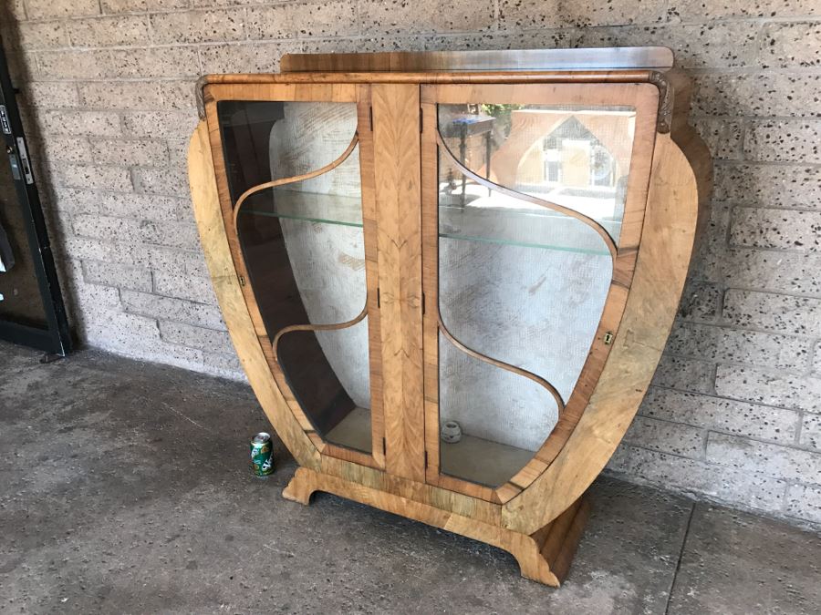 Vintage Curio Display Cabinet 4'W X 1'D X 47'H [Photo 4]