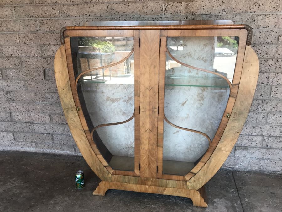Vintage Curio Display Cabinet 4'W X 1'D X 47'H [Photo 3]