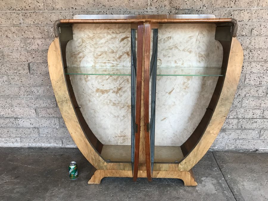 Vintage Curio Display Cabinet 4'W X 1'D X 47'H [Photo 2]