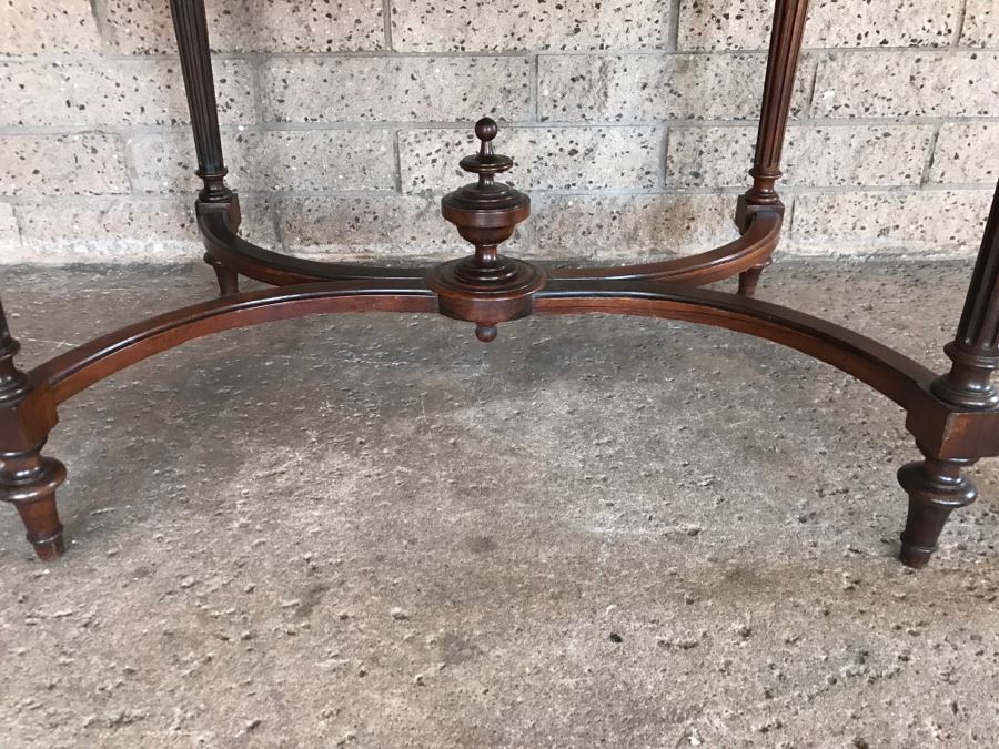 Vintage Wooden Table With Drawer 45'W X 26'D X 29'H [Photo 7]